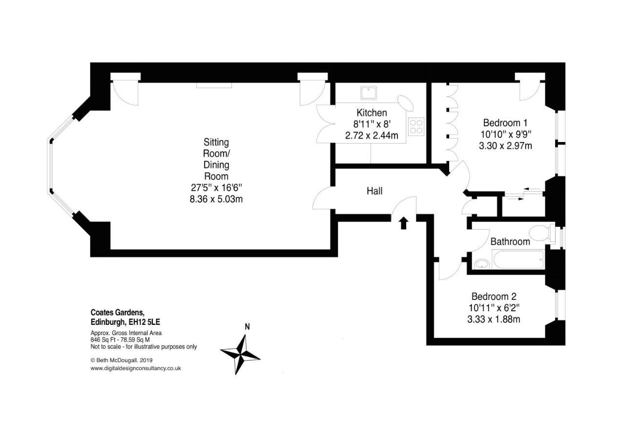 The Coates Gardens Residence Édimbourg Extérieur photo
